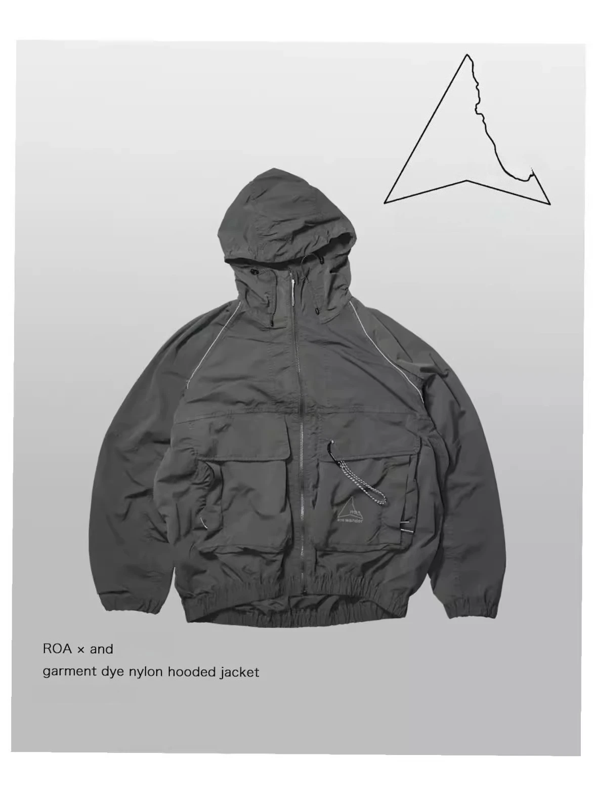 

Куртка для активного отдыха ROA x AW Limited Edition из нейлона, водонепроницаемая, ветрозащитная, с капюшоном, для горного туризма и походов