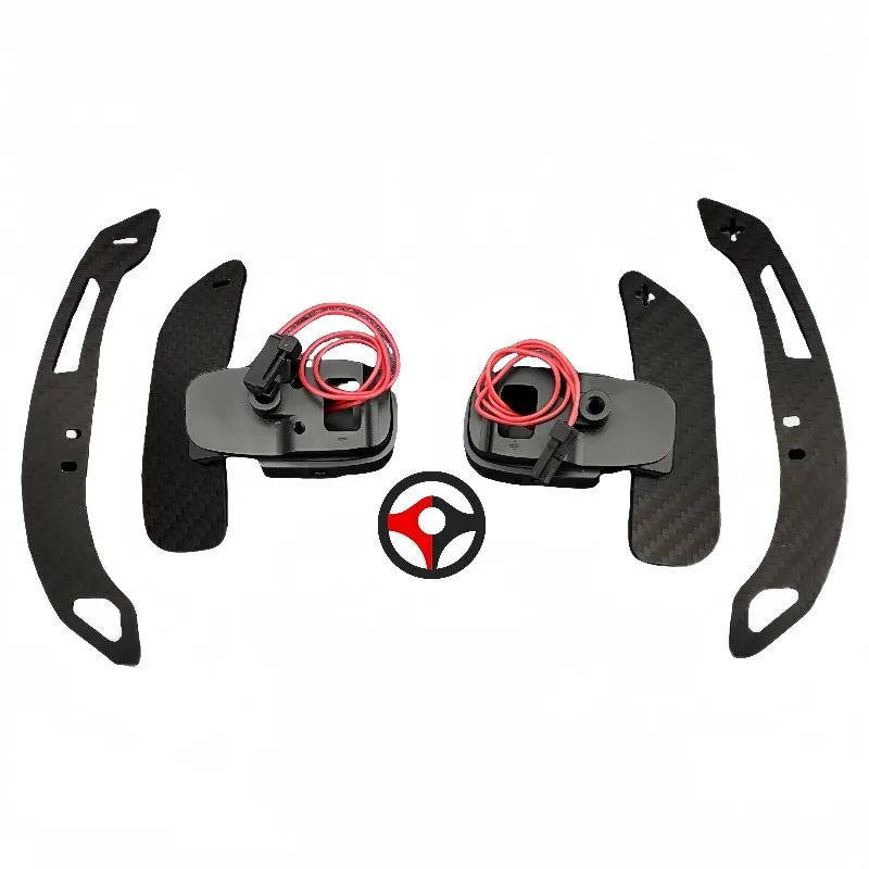 

For AMG GLA Magnetic Real Carbon Fiber Steering Wheel Shift Paddles Replacement Extended Shifter Paddle Picks