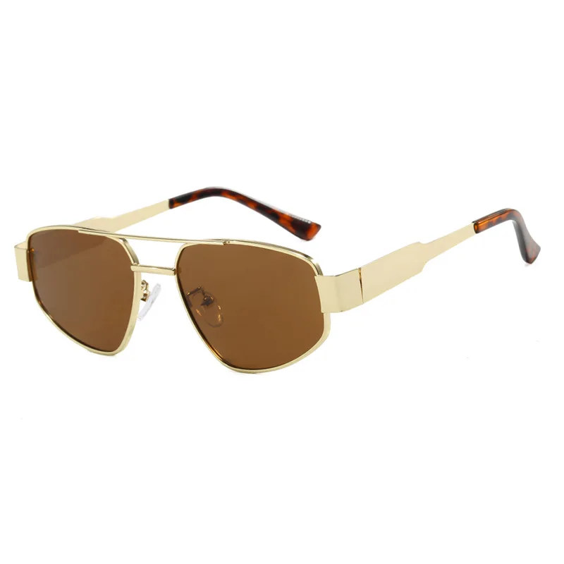 1205 Double Beam Sunglasses Boy and Girl Sunshade Sun Protection Full Rim Glasses Advanced Metal Sunglasses