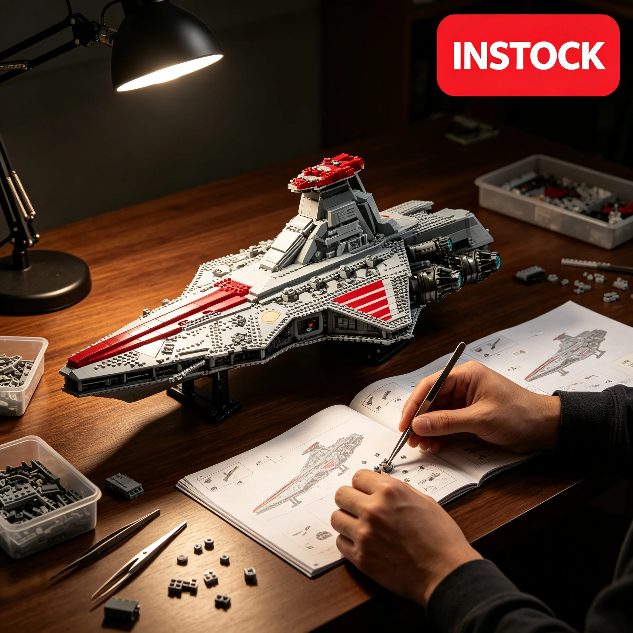 2026 New 5374PCS Bricks Venator-class Attack Cruiser Building Model UCS Build-it-yourself Toy for Adults Christmas Birthday Gift