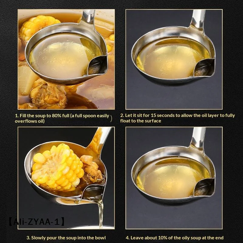 Cuchara Separadora de Aceite d - Home Cooking Oil Filter reseña y precio