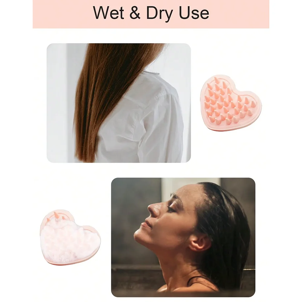 Heart-shaped Silicone Scalp Ma - đánh giá và giá Hair Care Tonic