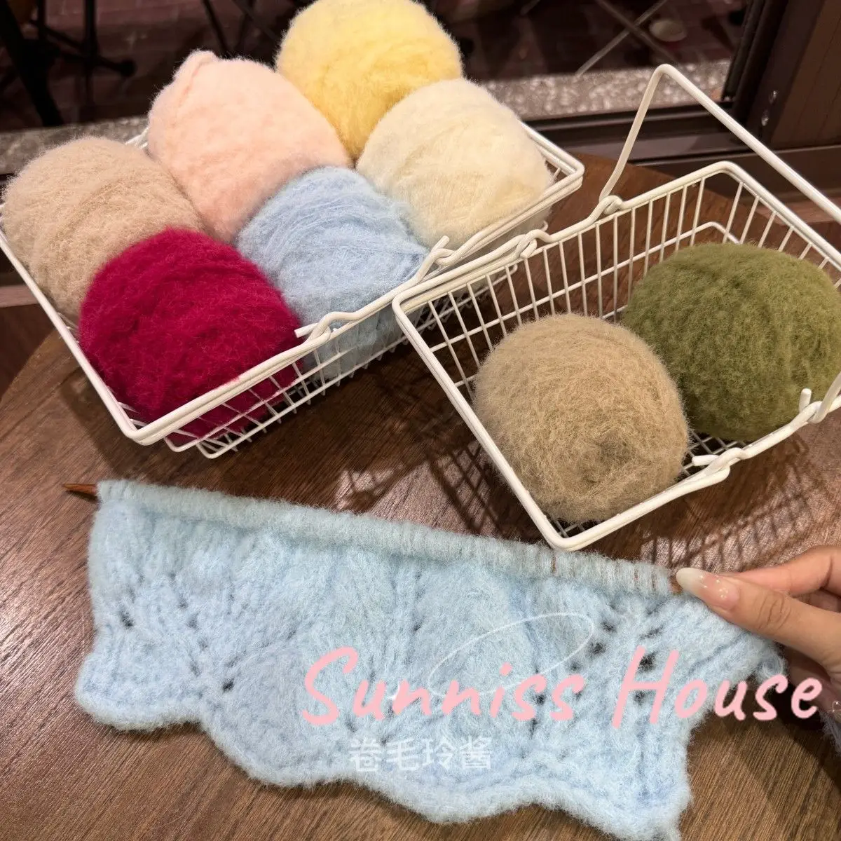 50g Imitation Wool Felt Hook Woven Thread Multicolor Cotton Candy Velvet Doll Thread Hair Card Hand Woven Material Wool Thread