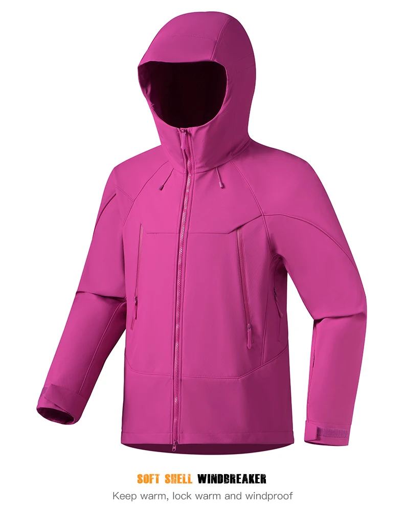 LNGXO Men Women Waterproof Soft Shell Jacket Windproof Warm Fleece Rain Coat Unisex Hiking Climbing Trekking Outdoor Windbreaker 32 S5a8a9f509f4d422ab41b6ef9b6bd59c9F