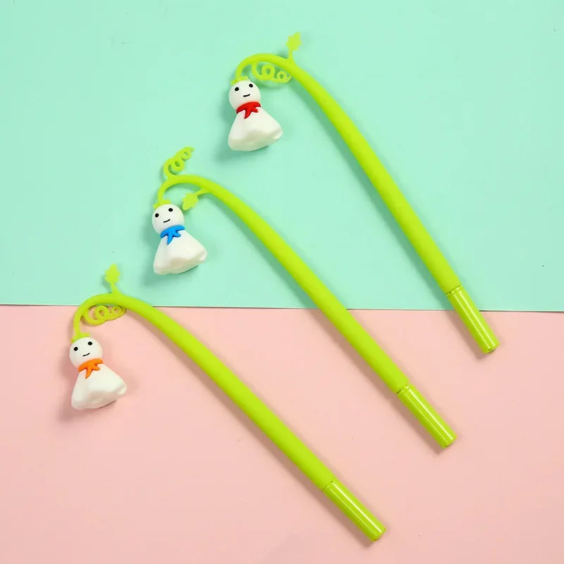 36PCS  Korean cartoon Halloween kid all silicone Rollerball pen Teru teru bōzu swing signature pen customized wholesale