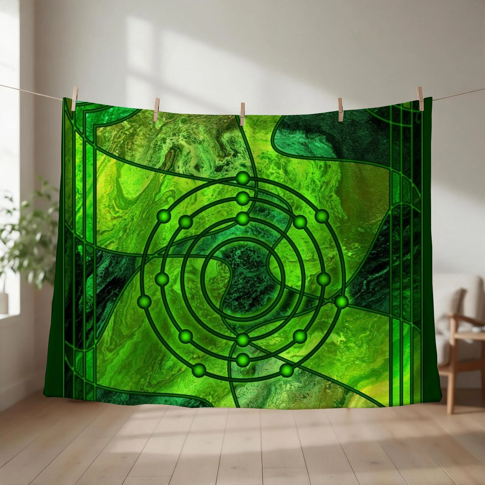 Element 17: Chlorine Throw Blanket Bed linens Warm blankets and throws Giant Sofa Blankets