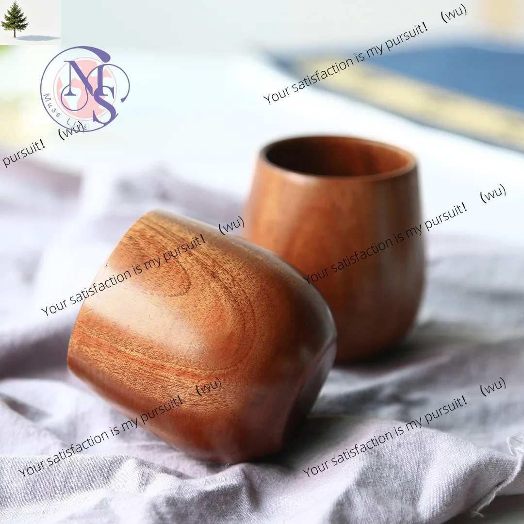 ZOCI- Nordic big belly cup, wooden creative wooden cup, solid wood anti-scalding teacup