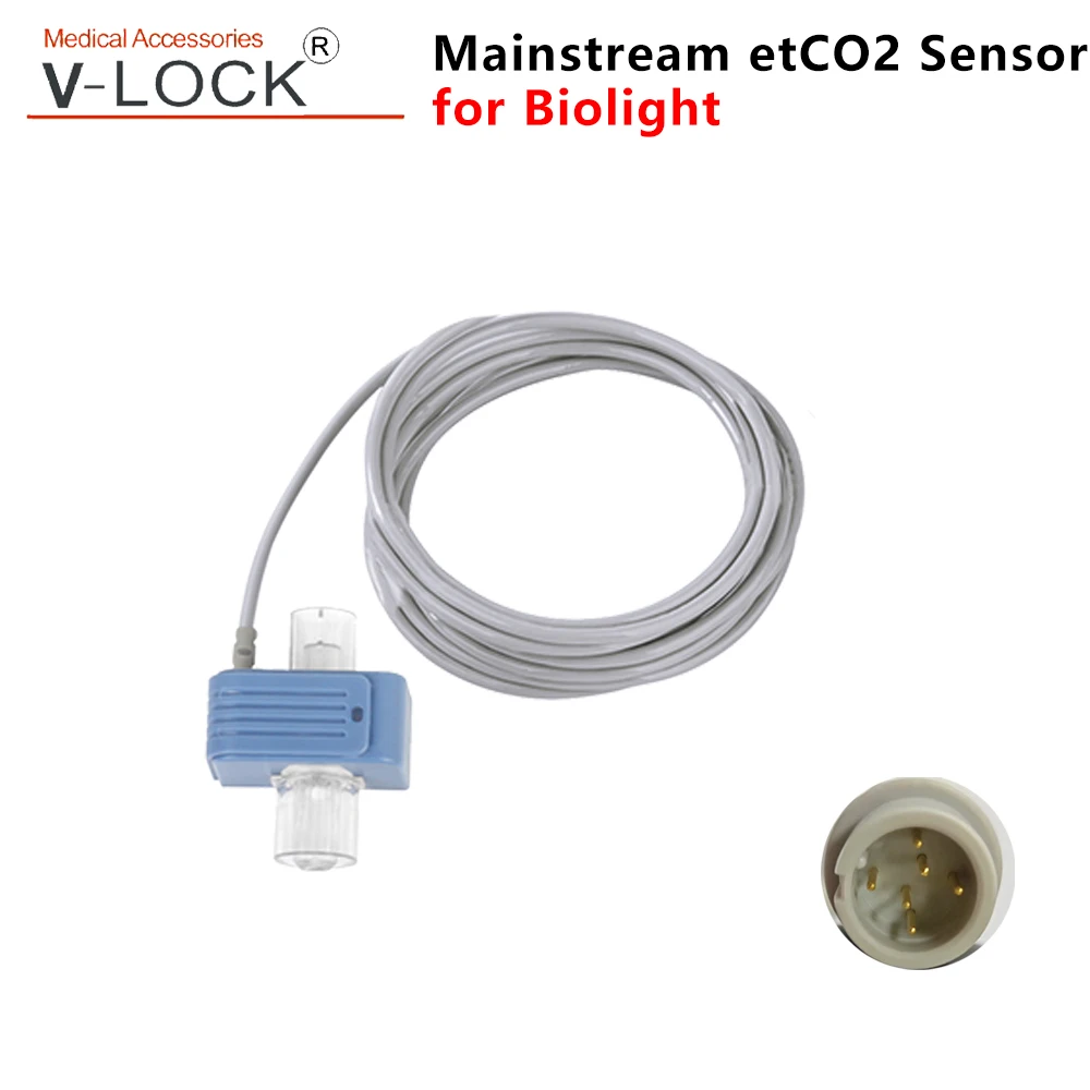 V-lock 1011 mainside ETCO2 module compatible for  Biolight edan huateng bionet phili patient monitor ventilator with sampling li