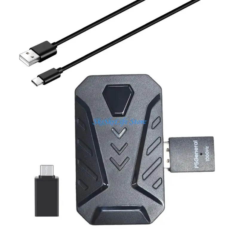 E65E High Performances USB Keypad & Mouse Adapters with Adjustable Sensitivity & Quick Function Suitable for P5 Thin