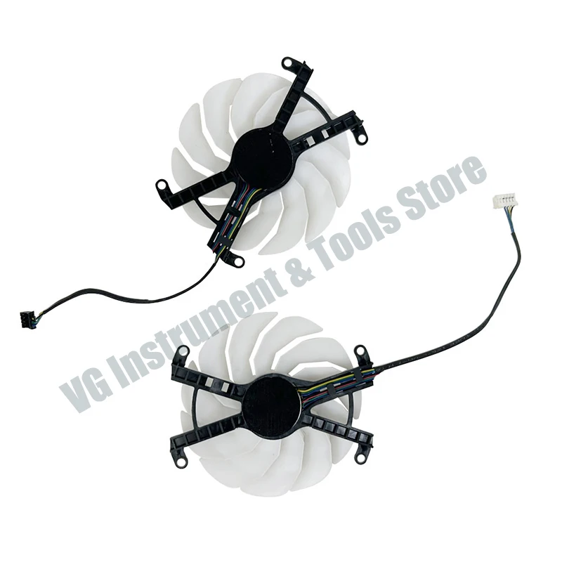 Neuer Lüfter 102MM GFY10015H12SPA 4PIN 6PIN für KFA2 Galax GeForce RTX 3060 3060Ti 3070 3070Ti EX Weiße Grafikkartenlüfter – Detail 3