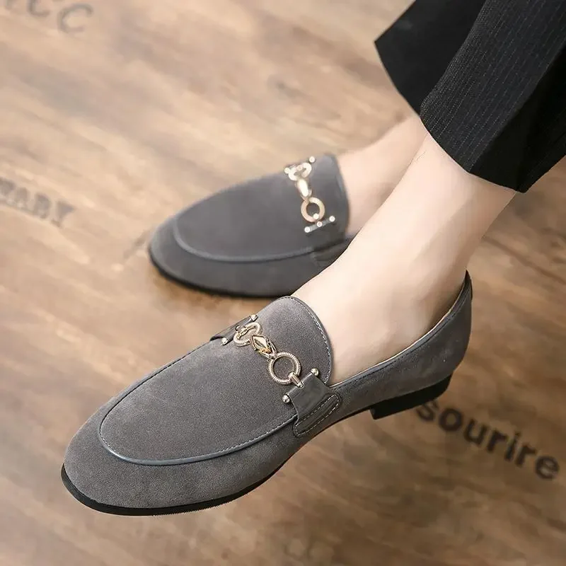 

Men's Genuine Leather Derby Height Increasing Moccasins Elegant Men's Dress Shoes Platform Men's