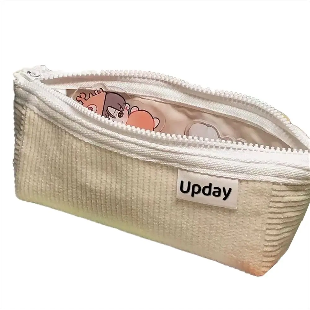 Dreamship Series Pencil Cases Corduroy Large Capacity Pen Bags Multi-purpose Makeup Pouch Stationery Storage Bag Students