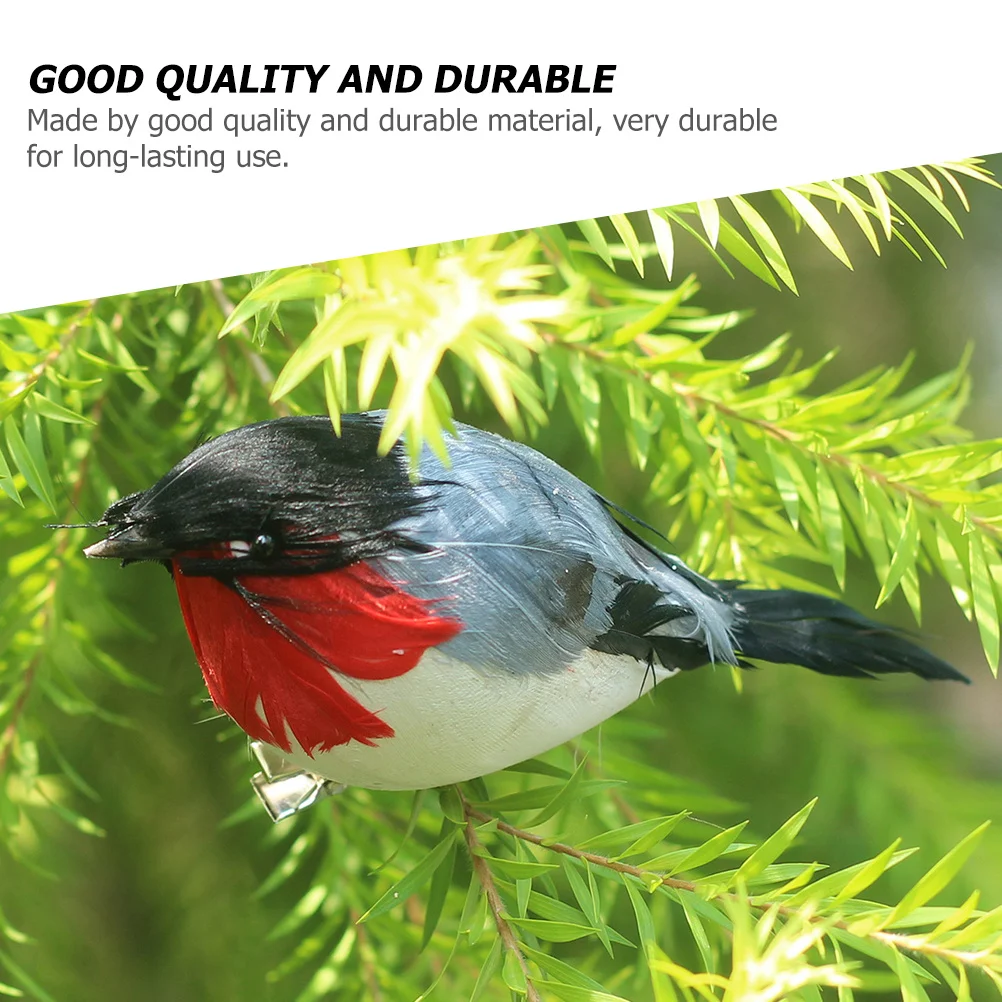 

10Pcs Xmas Festival Bird Pendant Clip Hanging Ornament Decorative Xmas Tree Decor Christmas Party Decoration Bird Shaped Crafts