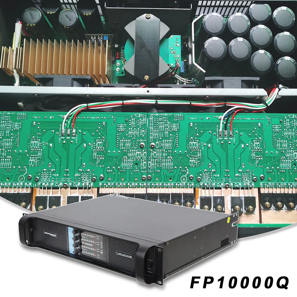 

FP10000Q Audio Power Amplifier 10000 Watts 4 Channels 4x1300W For Live Show Professional Disco Dj Audio Speakers