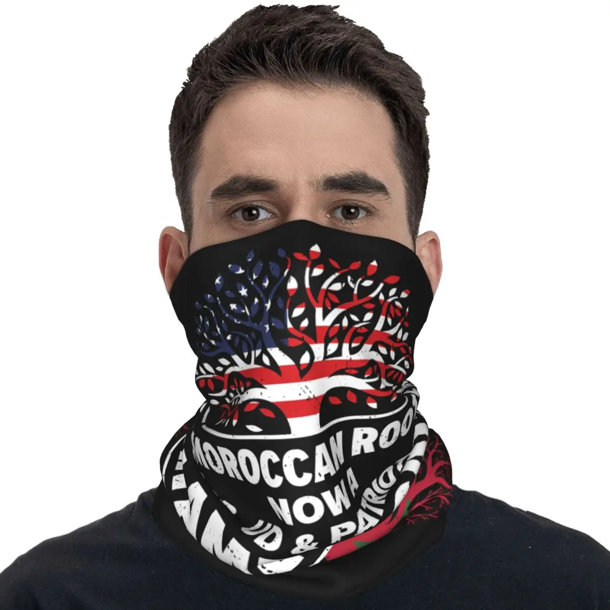 Born Moroccan Morocco Balaclava American Usa Hunting Fishing Face Masks Unisex Anti-UV Cycling Mask Neck Warmer Scarf Bandana