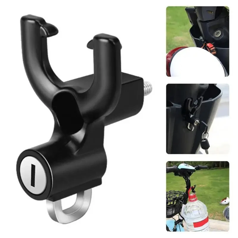 

Anti-theft Helmet Lock Handlebar Mount Motorcycle Electric Motorbike Universal Security Metal Lock with Keys Set