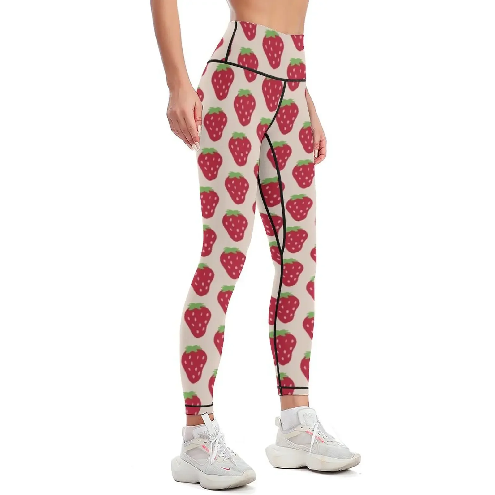 Strawberry Gift for Strawberry Lovers Leggings gym wear sport set push up fitness Legging sexy woman Womens Leggings