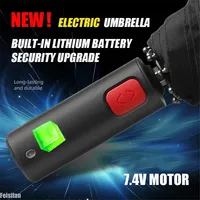 Electric Automatic Opening and Closing Umbrella Fully Automatic Umbrella Outdoor Sunscreen UV Protection Rechargeable Umbrella