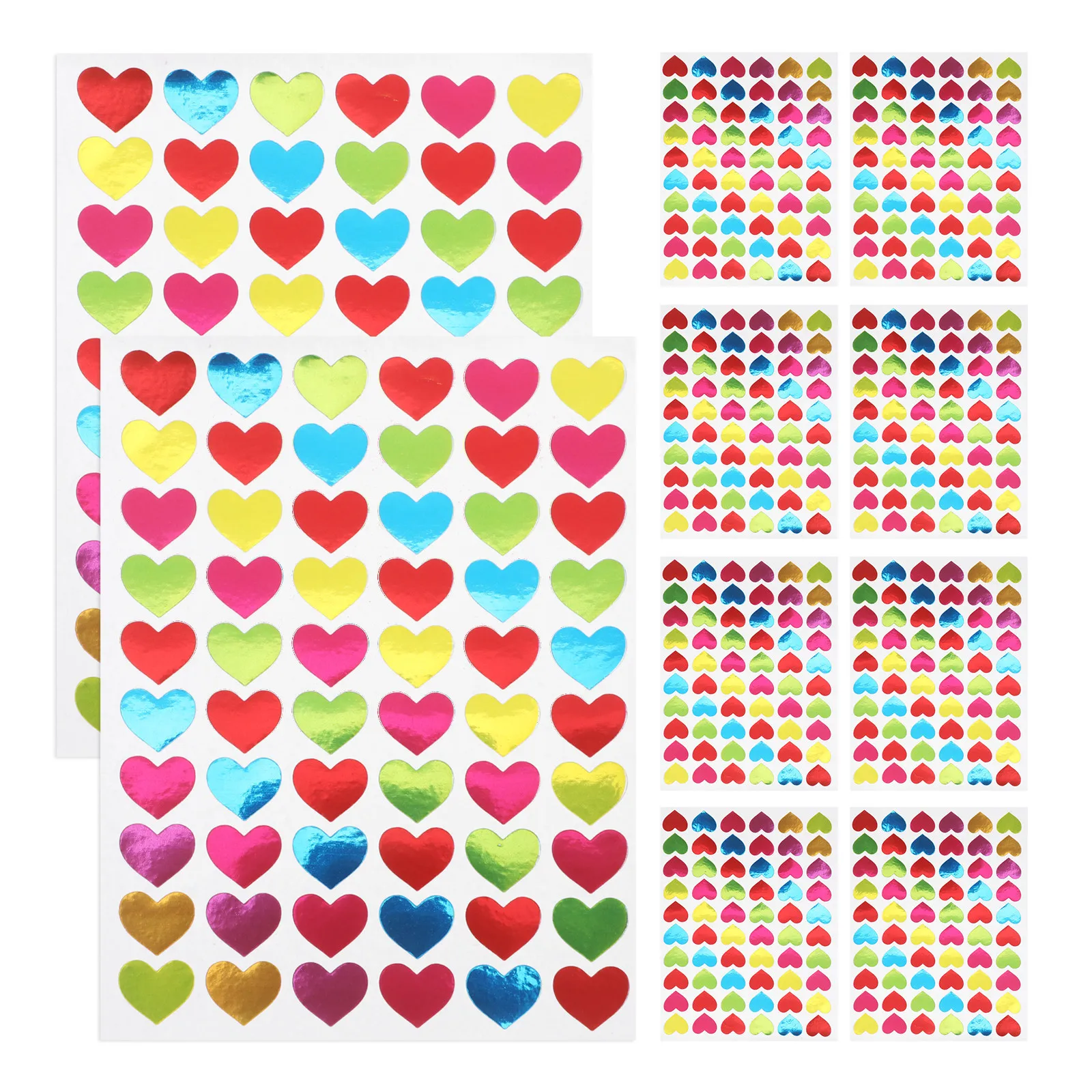 2100-adesivos-mini-coracao-multicoloridos-em-folha-metalica-facil-de-remover-adesivos-de-amor-para-artesanato-scrapbooking-cartoes-de-fotos-e-escola