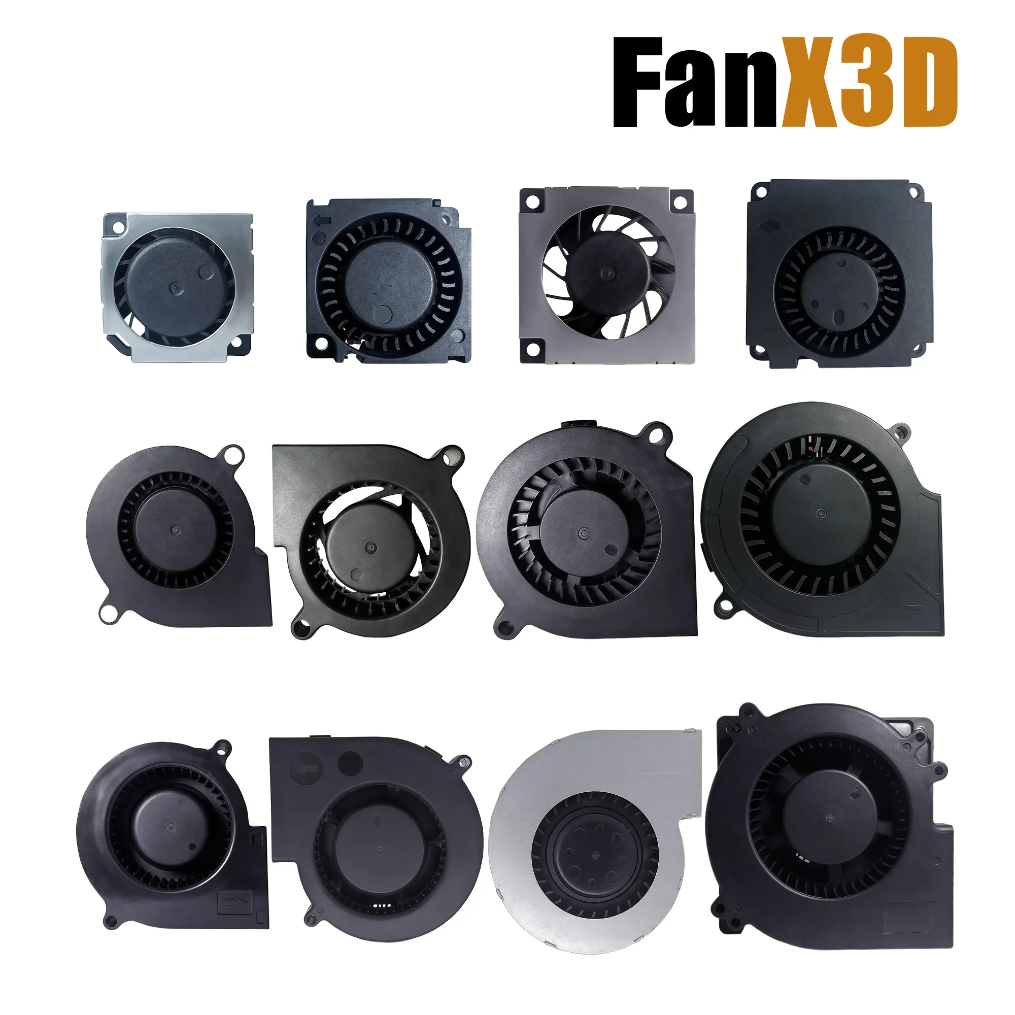 20MM 30MM 40MM 50MM 60MM 70MM 90MM 110MM 120MM DC 5V 12V 24V Brushless Cooling Fan For 3D Printer PC Laptop Server Motor Case