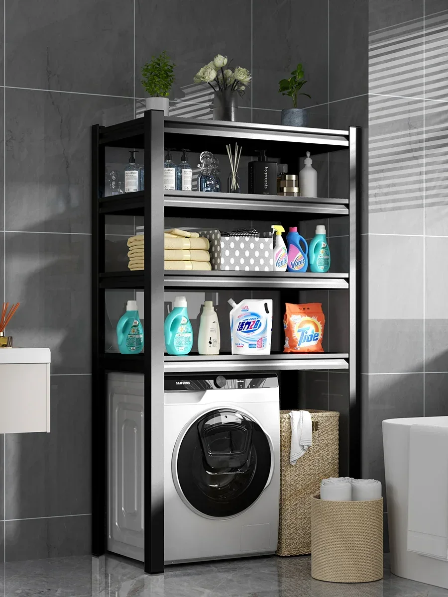 

Washing machine household bathroom toilet floor drum storage rack balcony toilet rack