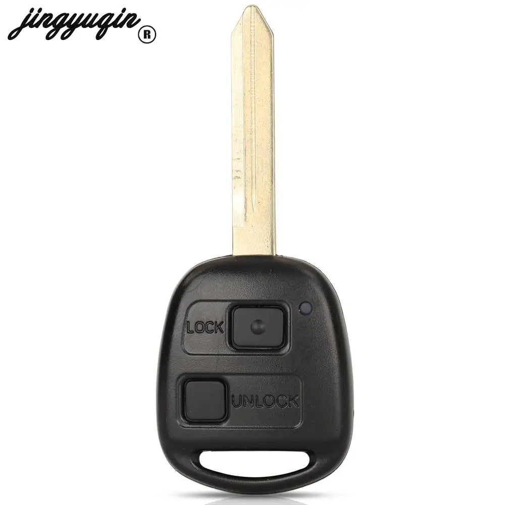 jingyuqin 89071-0D030 Zdalny kluczyk samochodowy Alarm 433MHz do Toyota Yaris Avensis Corolla Fob 4D70/4C Chip z nieobciętym ostrzem TOY47