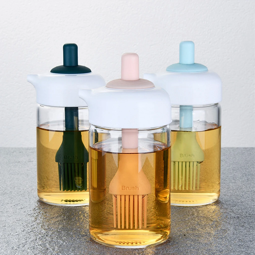 Glass Sealed Against Dust Brush Oil Bottle For Easy Pouring Multifunctional Oil Dropper Brush Set