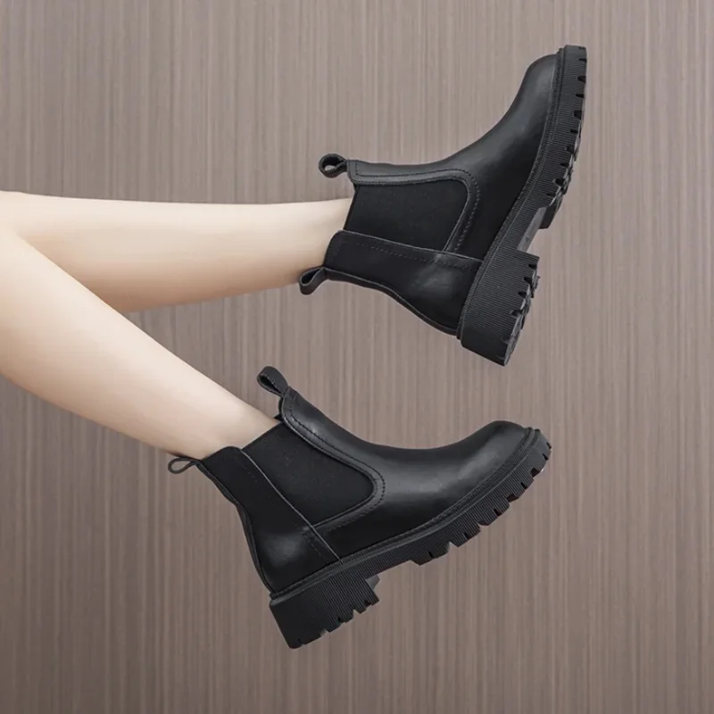 AIYUQI  Marton Boots Women Genuine Leather 2023 Autumn Winter New Women Boots Thick-soled Student Casual women's boots