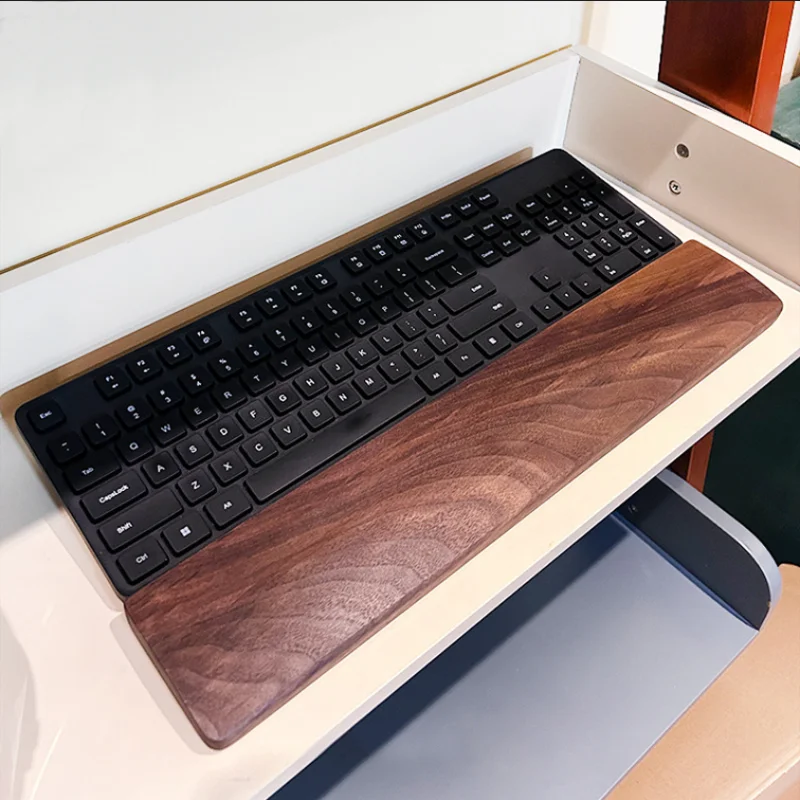 Wooden wrist pads are suitable for computer games, office keyboards, mouse pads, wrist rests, raised platforms, anti slip hands