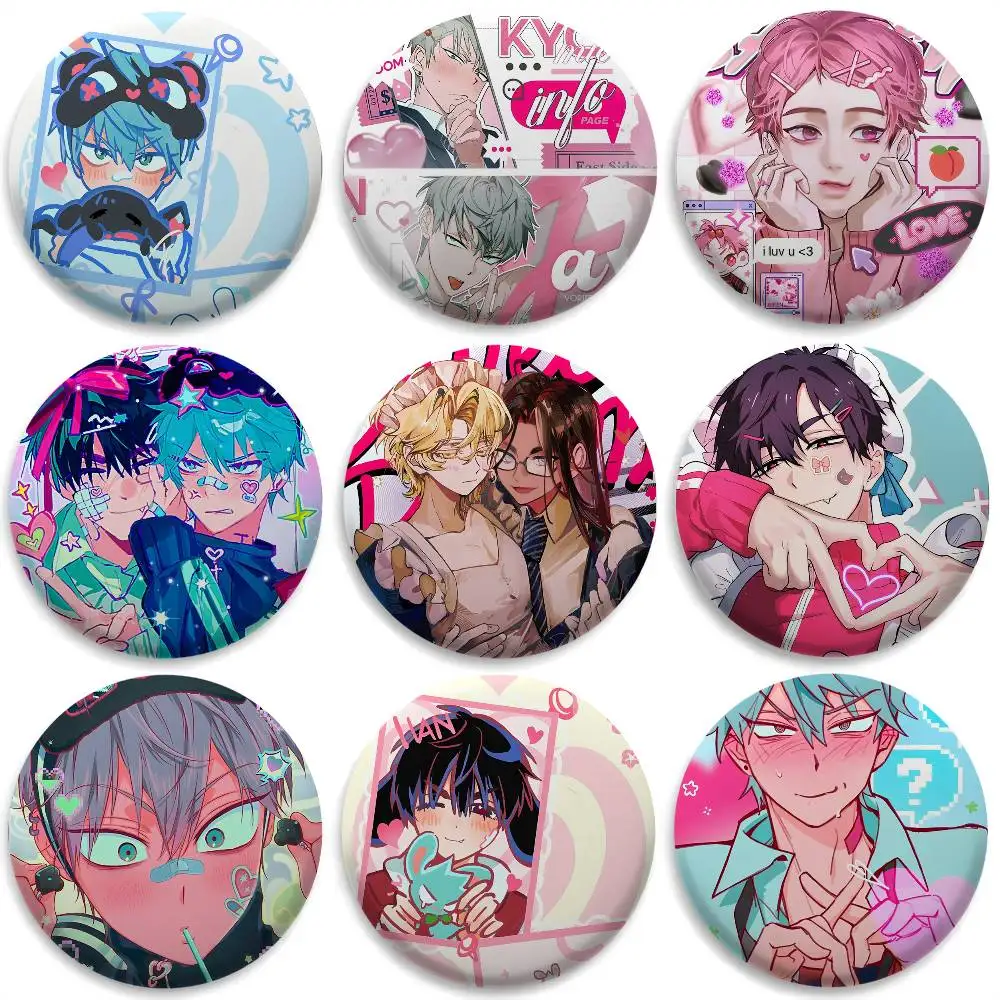 

A-Alien Stage Card Game Badges Round Exquisite Badge Brooches Creative Pins For Clothes Hat Backpack Gift Accessories