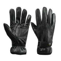 New Winter Gloves Men Women  Leather  Warm Driving Gloves Mittens Touch Screen Waterproof Tactical Gloves