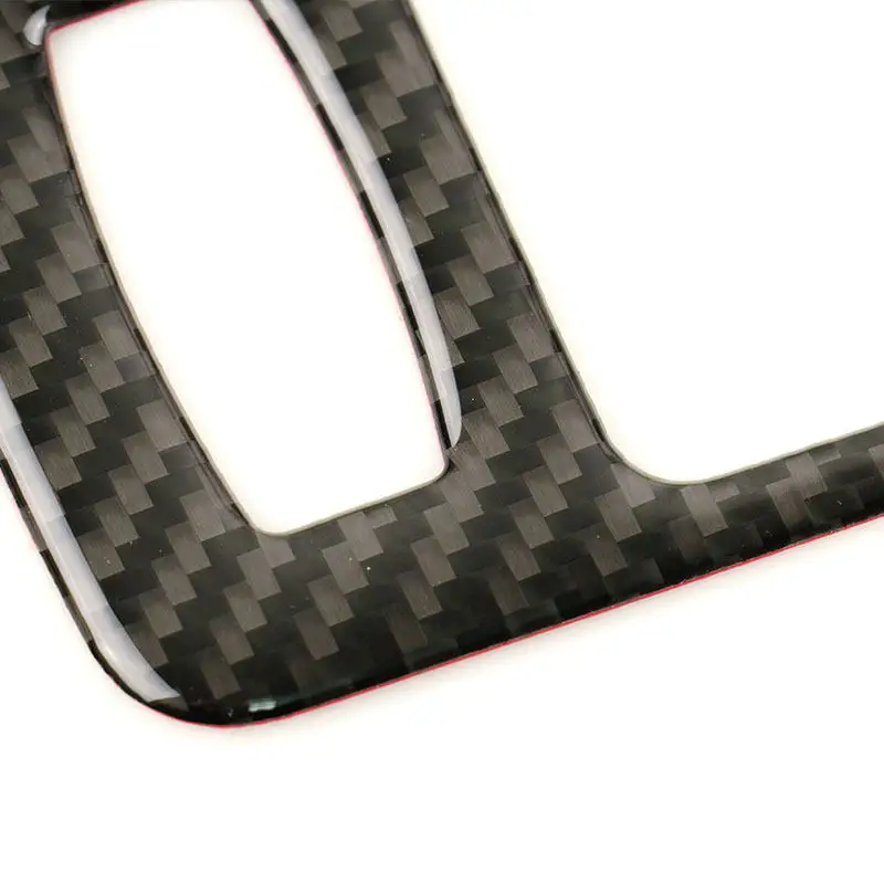 Car For Ford Mustang 2005 2006 2007 2008 2009 2010 2011 2012 2013 Interior Door Panel Handle Pull Frame Trim Soft Carbon Fiber