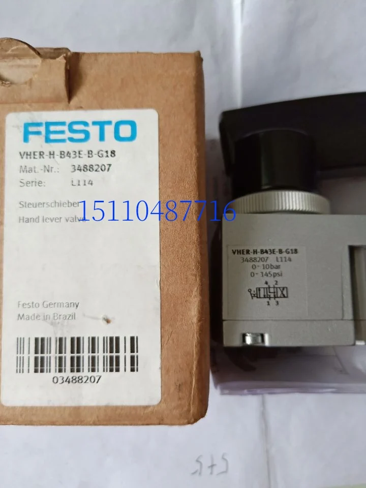 The New And Genuine Festo FESTO Handle Valve VHER-H-B43E-B- G18 3488207 Stock