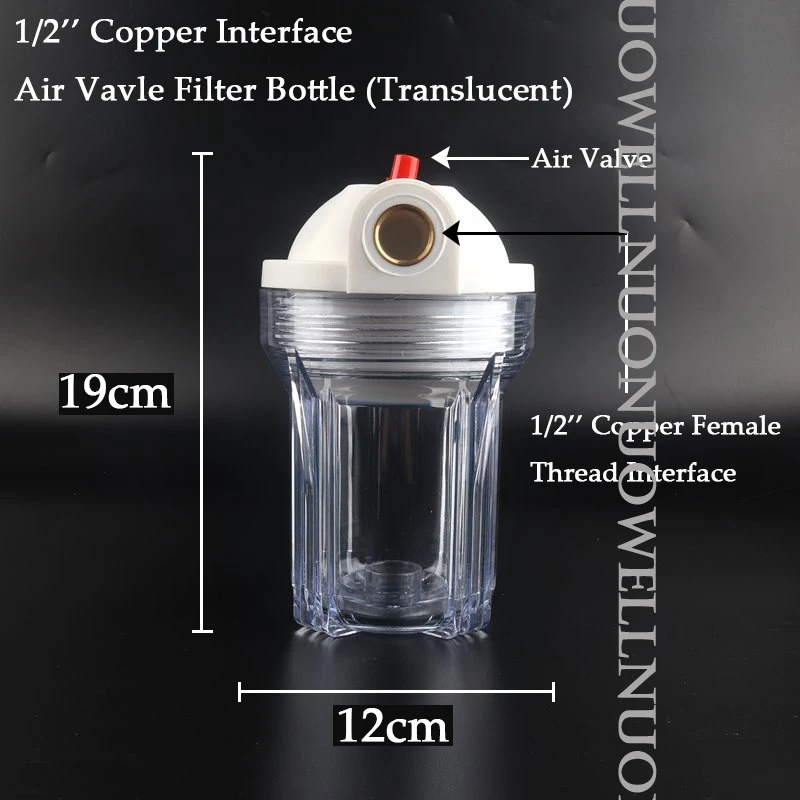 5Inch Reverse Osmosis Filter Bottle 1/4''~3/4''Copper Thread Water Purifier Filter Flask Element Family Water Fountain Purifier image 3