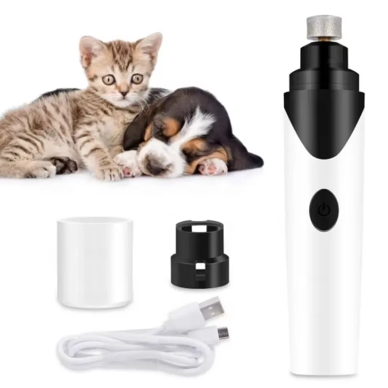 

Automatic USB Charging Silent Pet Nail Grinder Clipper Universal Plastic Nail Trimmer for Cats and Dogs