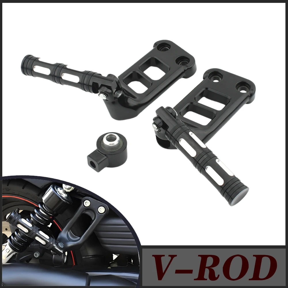 FOR Harley Davidson V-Rod VRSCAW 2007-2008 Anniversary VRSCAW 2008 Rear Passenger Footpegs Footrests Bracket Foot Pedal Mount