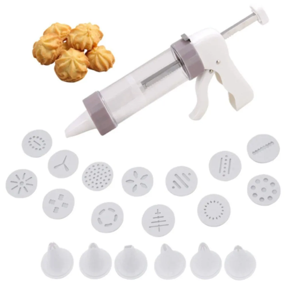 Cookie Press Kit - A Set Cookie Press Making Gun Biscuits Cake Mold Cookie Press Maker Machine Dessert Decoration