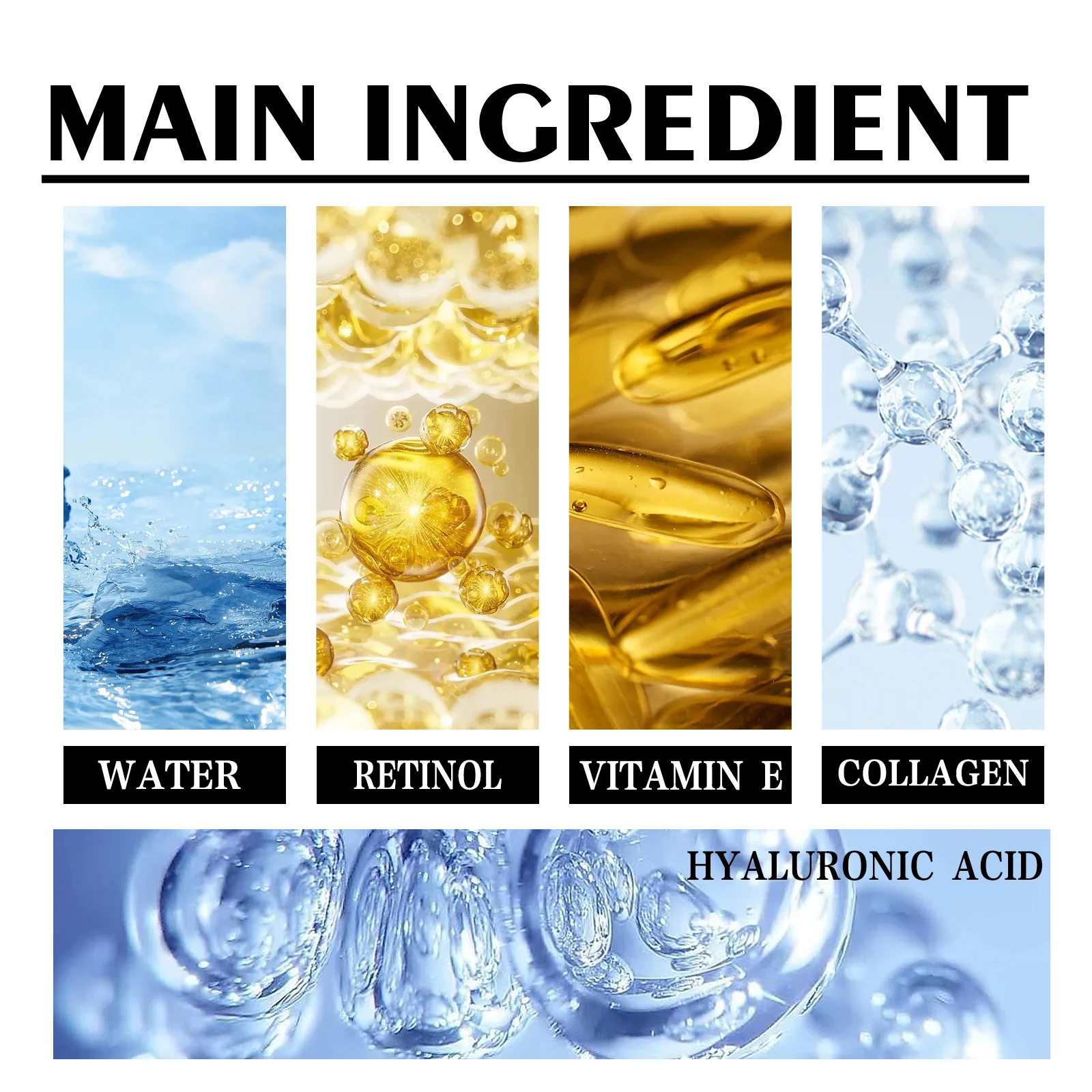 Men Moisturizing Cream Collagen Hyaluronic Acid Face Cream Wrinkle Reducing Hydrating Non Greasy Fast Absorption Skin Care 30g