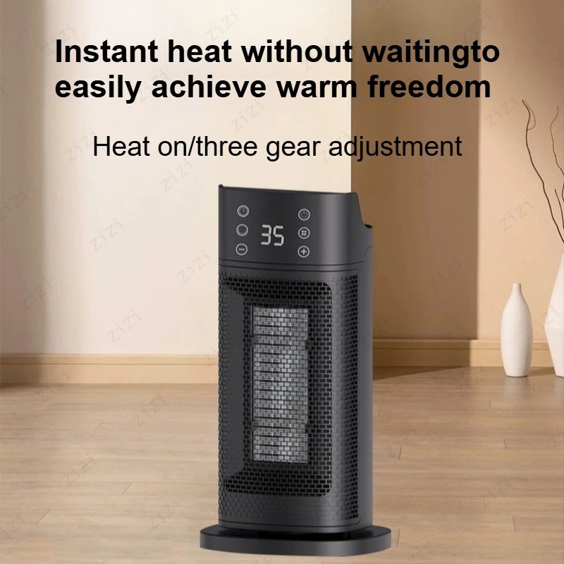New Vertical Rapid Heating Heater with Remote Control and Shaking Touch Screen Heater PTC Timed Rapid Heating Heater
