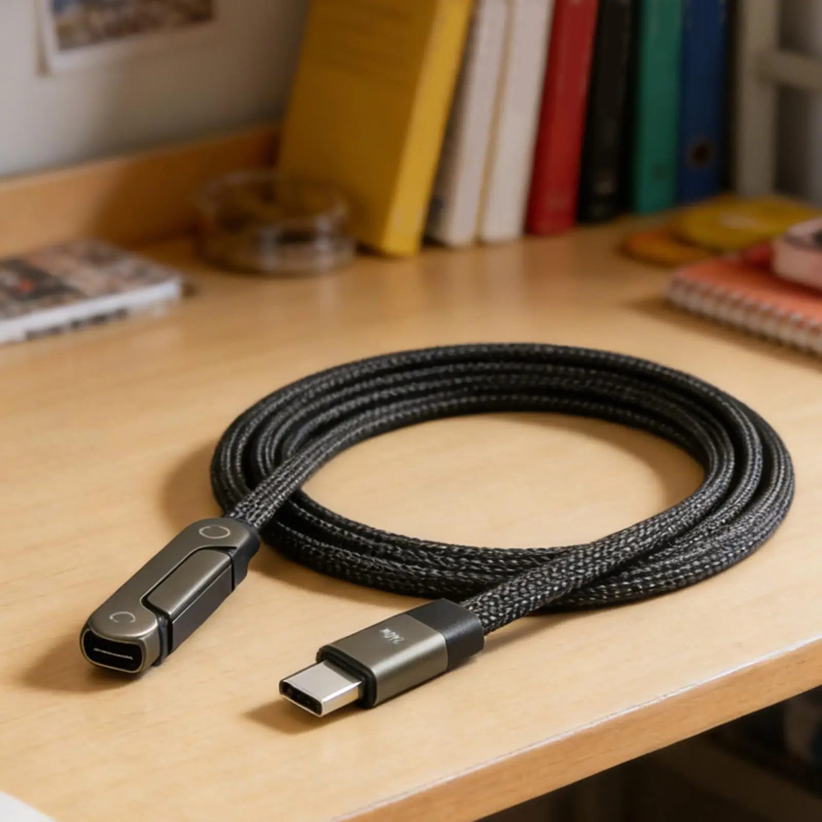 Ladekabel, rechtwinklig, 4,9 Fuß, Stromversorgungskabel, Schnellladegerät, Kabel für Datenübertragung, Auto, Computer, Spiel, Video, Zuhause, Reisen