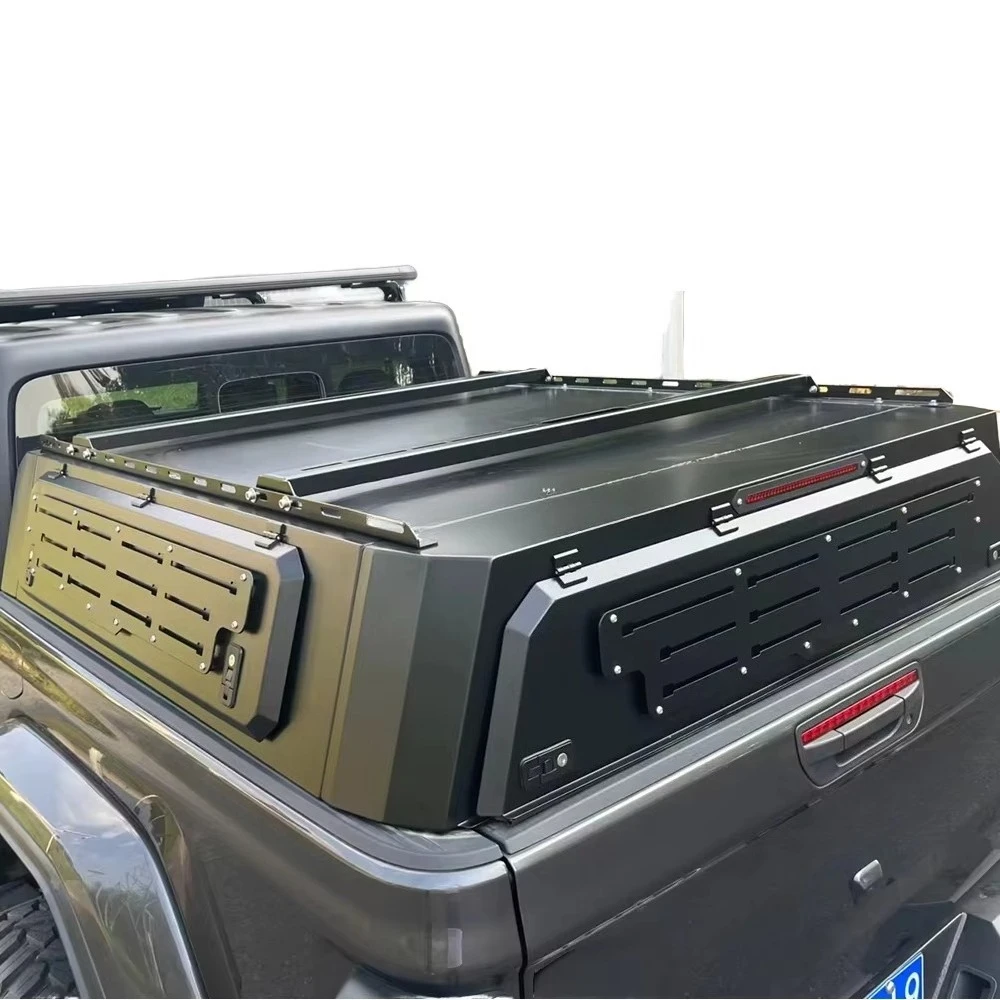 High-Quality Steel Pickup Canopy | 2024 Ranger Raptor Half-Size Hard Shell | 3 Doors Open, Fit for Target Truck & Cargo Guard