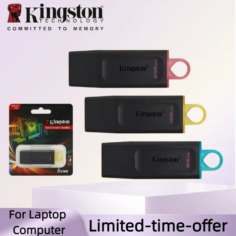 キングストンusbフラッシュドライブ-ペンドライブ-64gb-128gb-256gb-dtx-ポケットusb-32-ミニキーusbフラッシュドライブ-メモリースティック-パソコン用