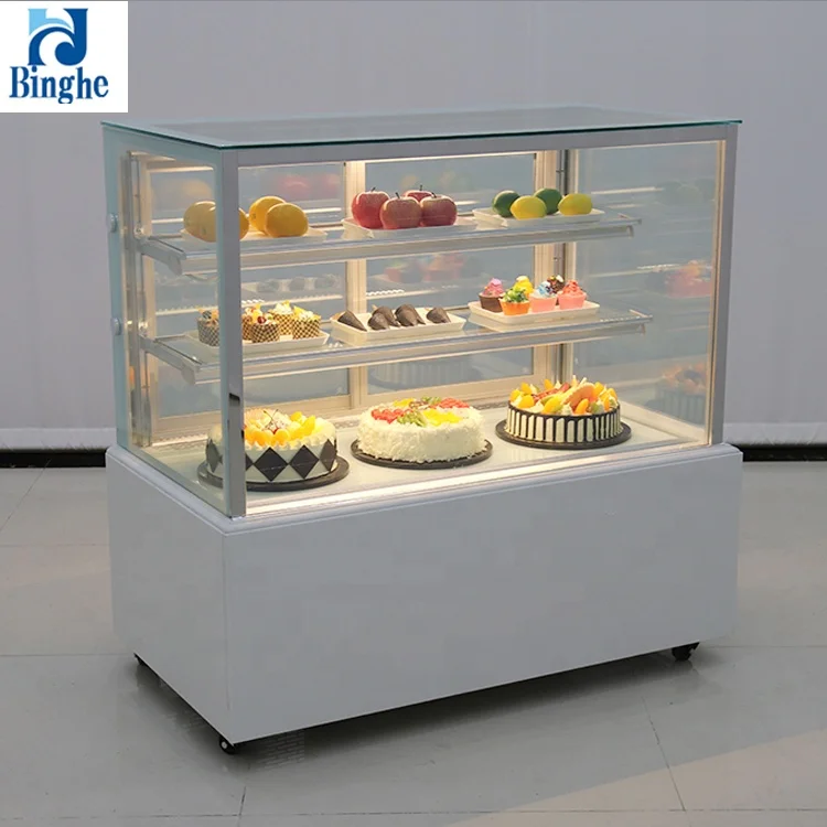 

Cake Cafe Bakery Refrigerated Fresh Fruit Cake Display Cabinet Refrigeration Equipment