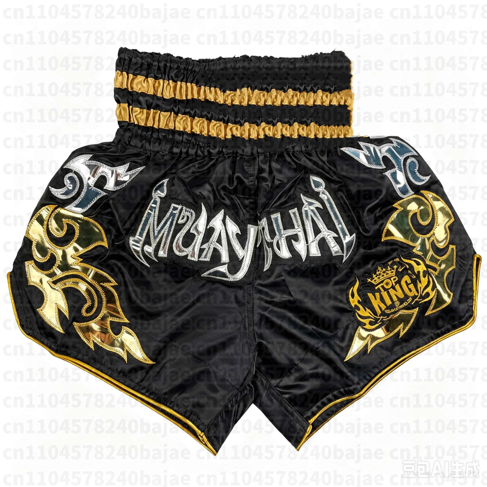 Boxhosen für Männer, Frauen und Kinder, bedruckte MMA-Shorts, Kampf- und Grappling-Shorts, Polyester-Boxhosen, Muay-Thai-Hosen, Thai-Boxshorts – Detail 6