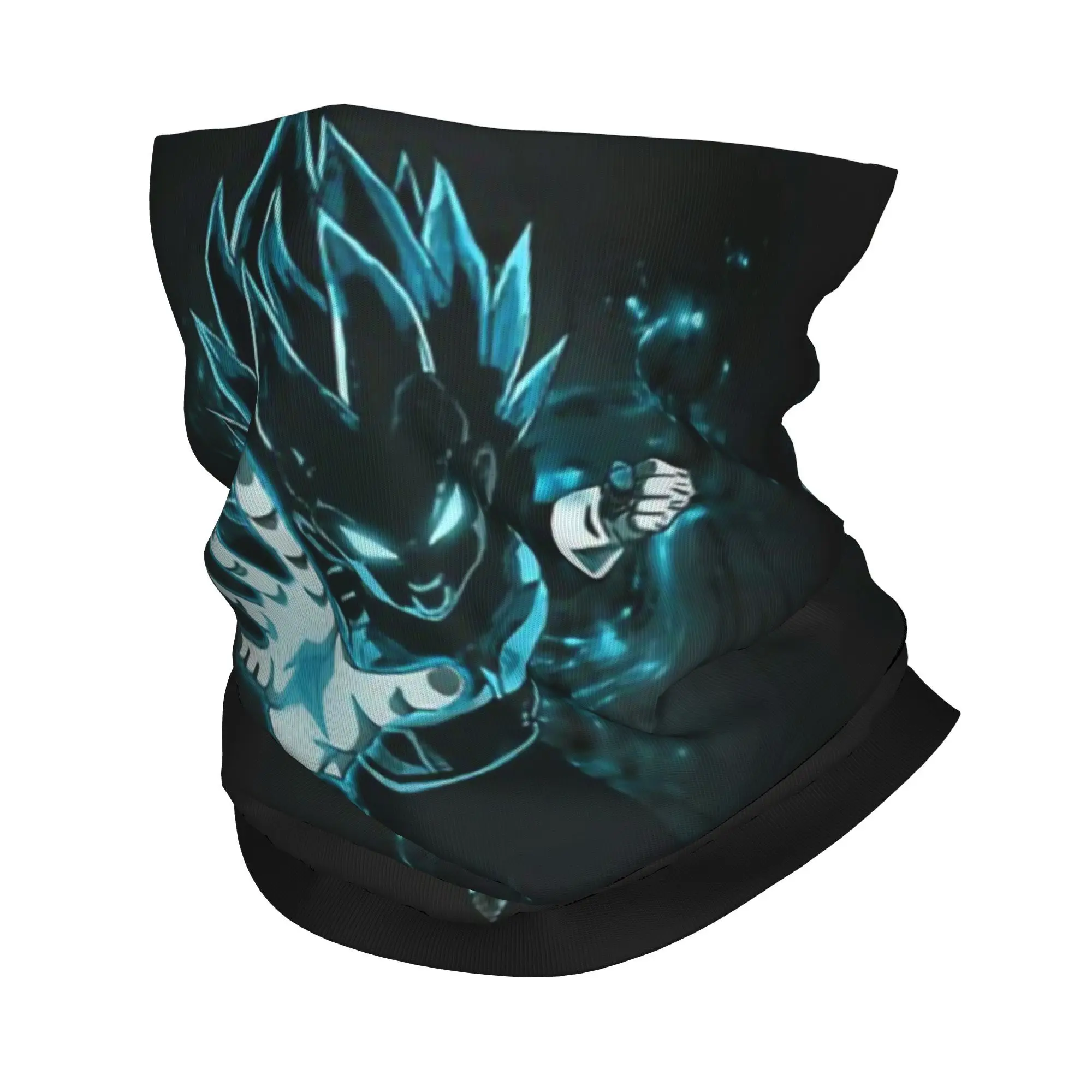 Vegeta Dragon Ball Anime Bandana Neck Gaiter Printed  Wrap Scarf Multi-use Balaclava Hiking for Men Women Adult Windproof