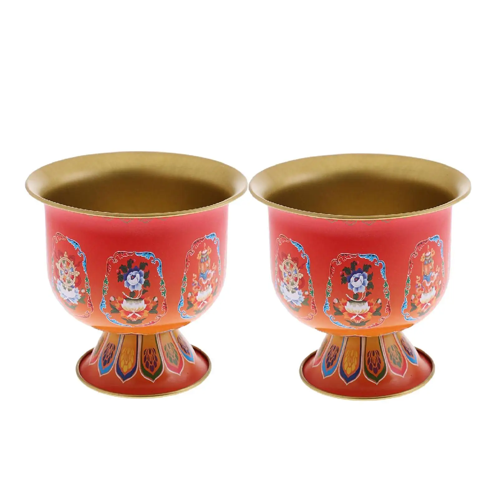 2 Pieces Meditation Altar Buddhist Offering Bowl for Solitary Altar Garden