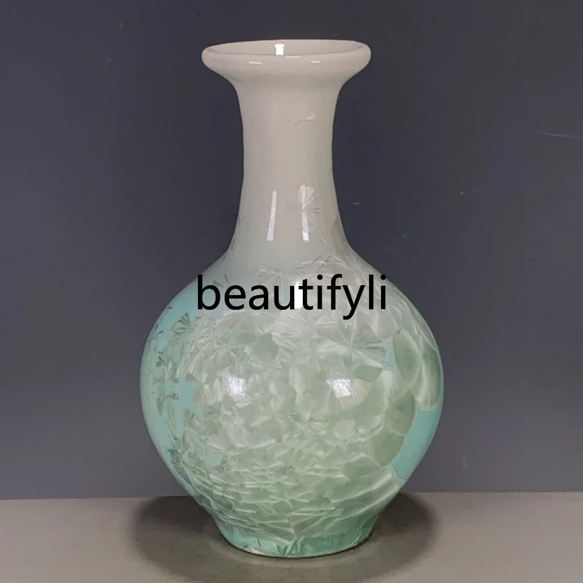 

Porcelain crystal glaze vase vase small ornament