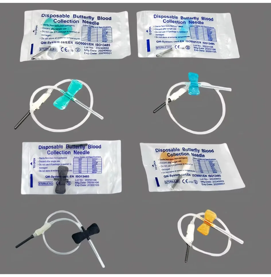 50/100pcs Disposable Double Wing Butterfly Blood Collection Needles for Cats Dogs Animal Care Pet Care Room