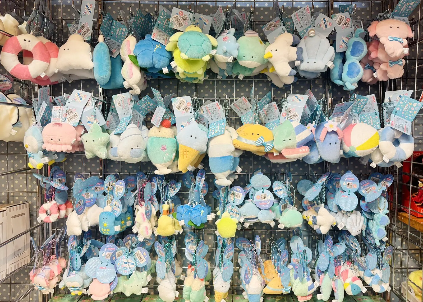 Urlo 6,4 cm peluche Petit Marine occhi rotondi 25 tipi carino gabbiano axolotl gelato barca a vela tartaruga olio solare giocattoli di peluche ciondolo