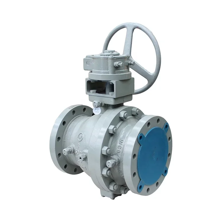 Fire Safe to API 607 Anti Blow-out Stem Cast Steel Trunnion Ball Valve